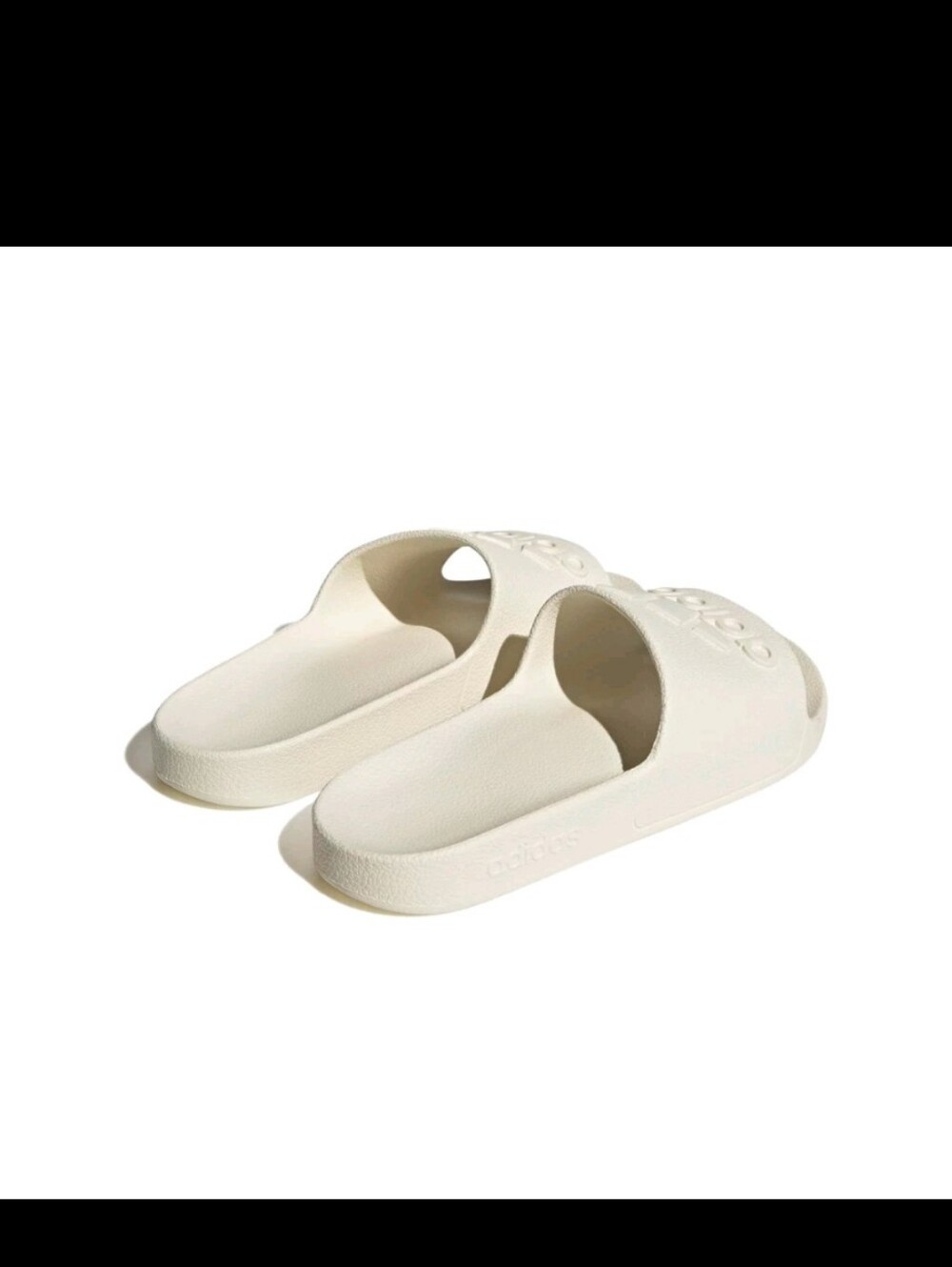 adidas Adilette Aqua Unisex Off White IF7370 Cloudfoam Shower Slides - Picture 4 of 9
